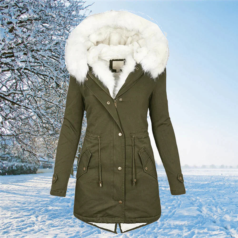 ArcticCharm™ - Parka Premium con Capucha y Forro de Piel