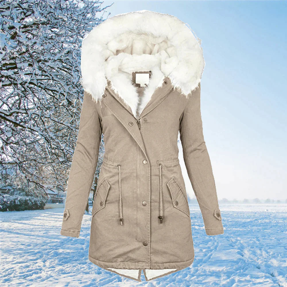 ArcticCharm™ - Parka Premium con Capucha y Forro de Piel